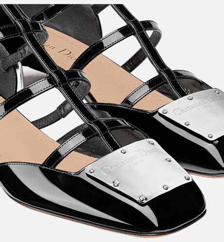 parisienne dior|La Parisienne Dior Ballerina Flat Black Patent Calfskin .